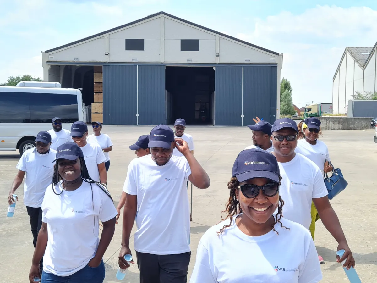 During a field visit to JPS seed company, Belgium