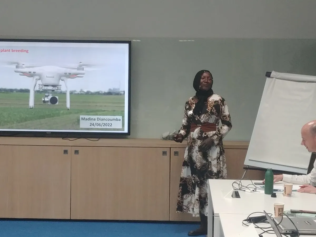 Madina presenting