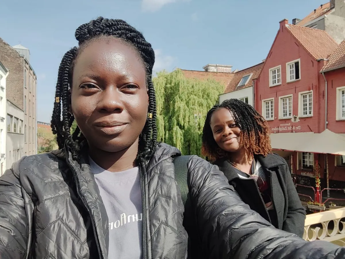 Anique and Adeola in cultural visit 1